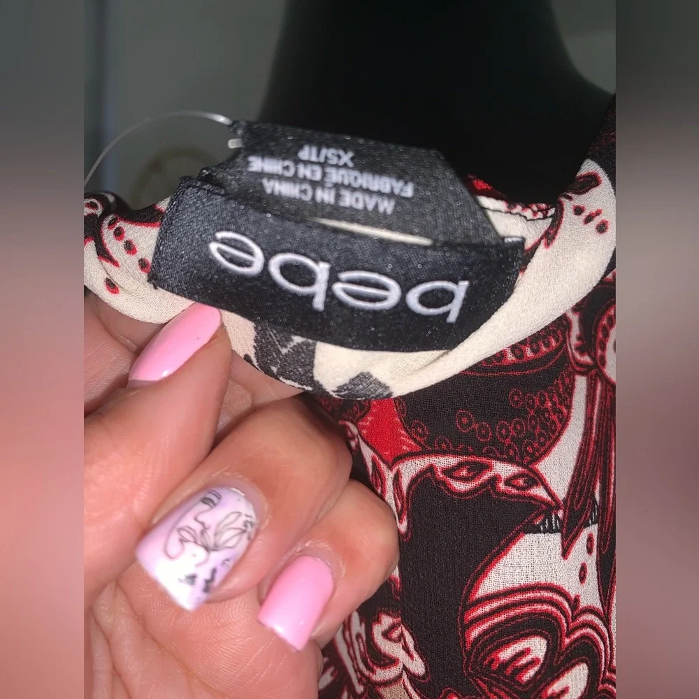 NWT Tie-Front Kimono Size XS - Picture 10 of 13